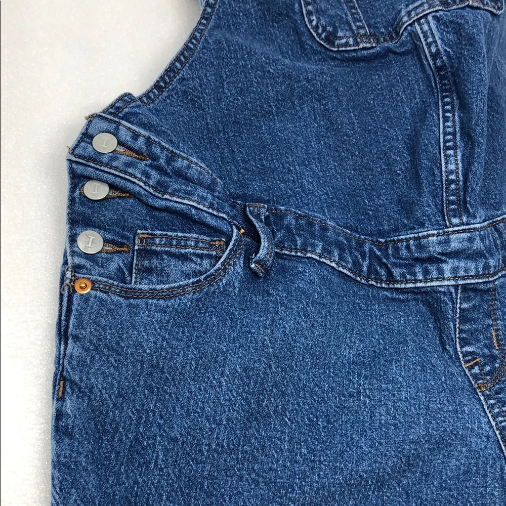 ISABEL MATERNITY Overalls Denim Jumpsuit Adjustable Waist Blue Jeans Size 4 - Picture 7 of 14